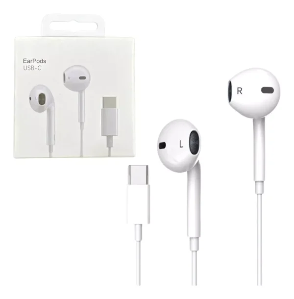 Fone de ouvido apple com fio USBC - Premium