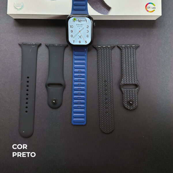 Smartwatch N10 Série10 com 3 pulseiras