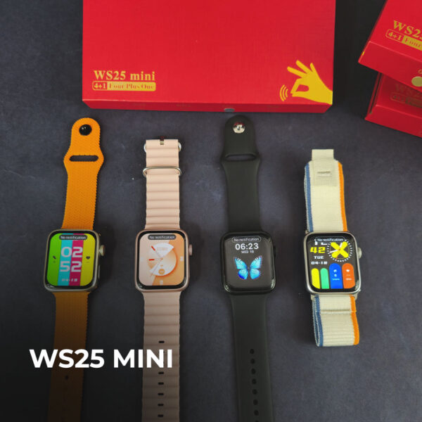 Smartwatch WS25 mini 42mm Com 4 Pulseiras