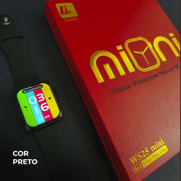 Smartwatch WS25 mini 42mm Com 4 Pulseiras