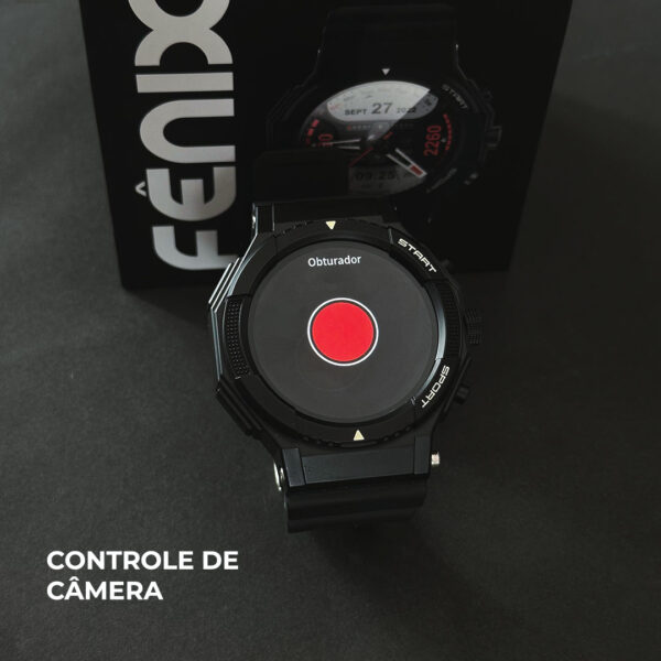 Fênix Wearzone Smartwatch 1ATM com GPS Integrado e 100 Modos Esporte