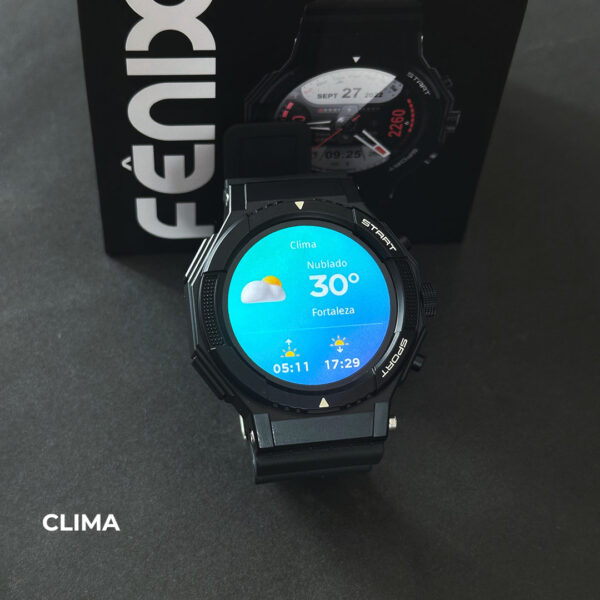 Fênix Wearzone Smartwatch 1ATM com GPS Integrado e 100 Modos Esporte