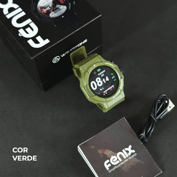 Fênix Wearzone Smartwatch 1ATM com GPS Integrado e 100 Modos Esporte