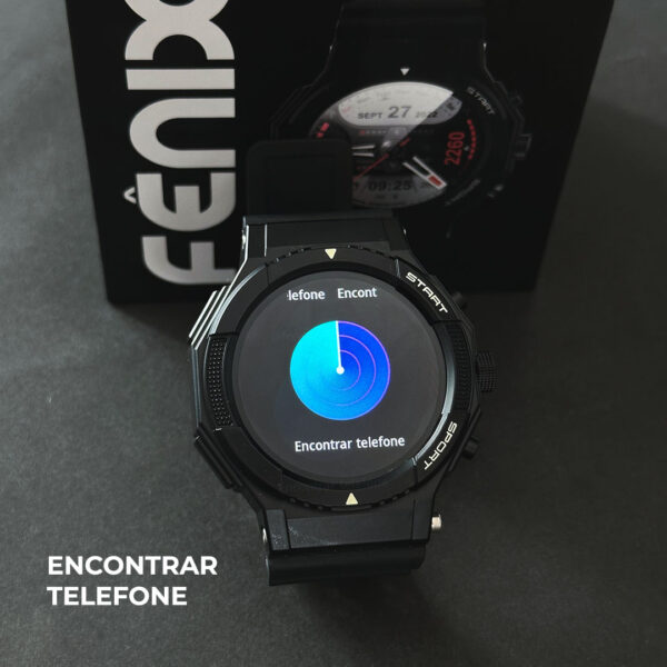 Fênix Wearzone Smartwatch 1ATM com GPS Integrado e 100 Modos Esporte