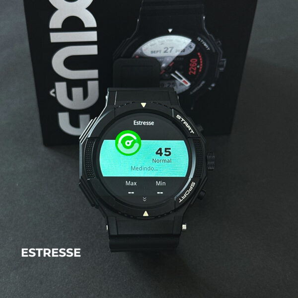 Fênix Wearzone Smartwatch 1ATM com GPS Integrado e 100 Modos Esporte