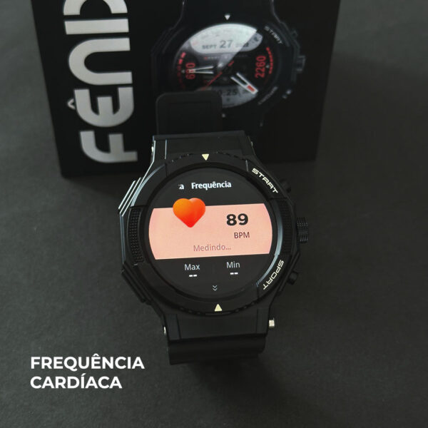 Fênix Wearzone Smartwatch 1ATM com GPS Integrado e 100 Modos Esporte