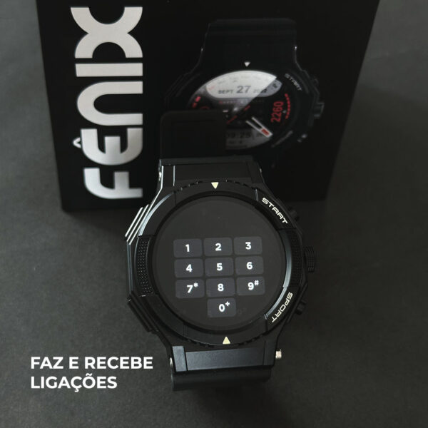 Fênix Wearzone Smartwatch 1ATM com GPS Integrado e 100 Modos Esporte