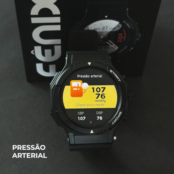 Fênix Wearzone Smartwatch 1ATM com GPS Integrado e 100 Modos Esporte