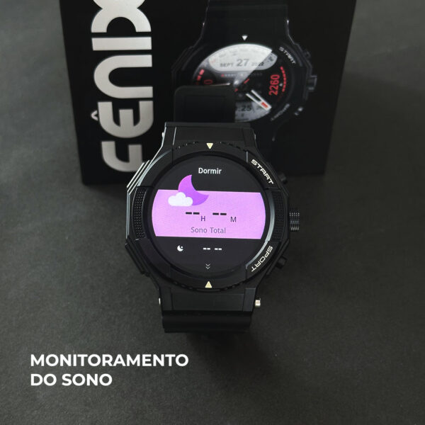 Fênix Wearzone Smartwatch 1ATM com GPS Integrado e 100 Modos Esporte