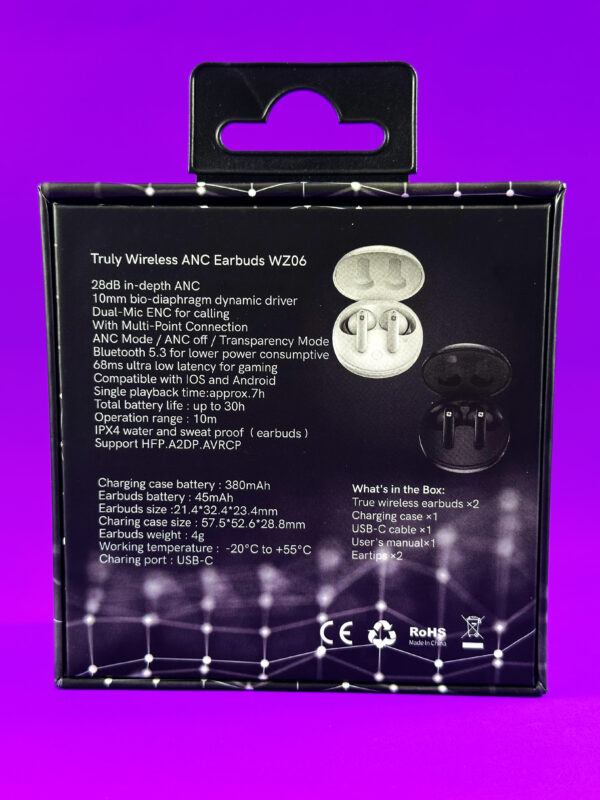 Fone Bluetooth TWS WZ06 Wearzone Original 7H de Bateria