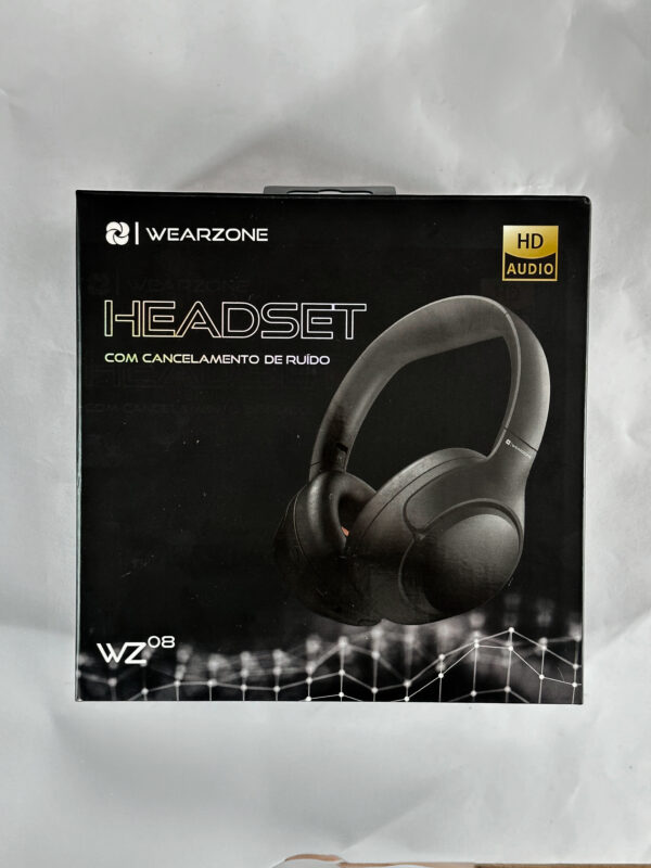 Headset WZ08 com Cancelamento de Ruído Profundo e até 60H de Bateria