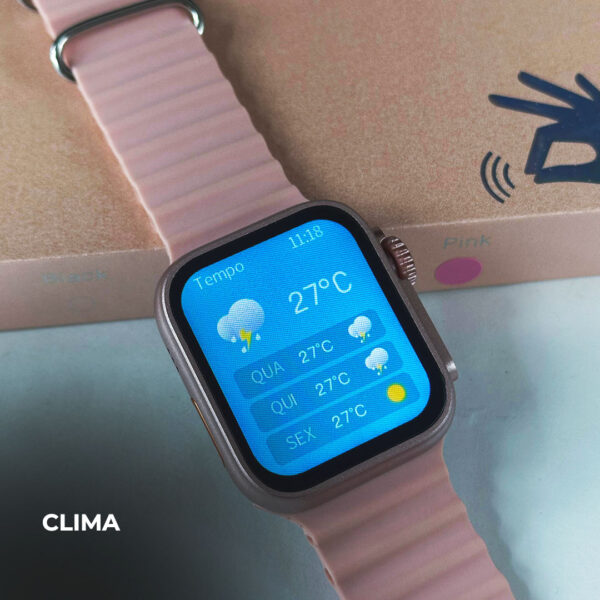 WS26 Ultra mini 44mm Com 4 pulseiras e Dual Touch