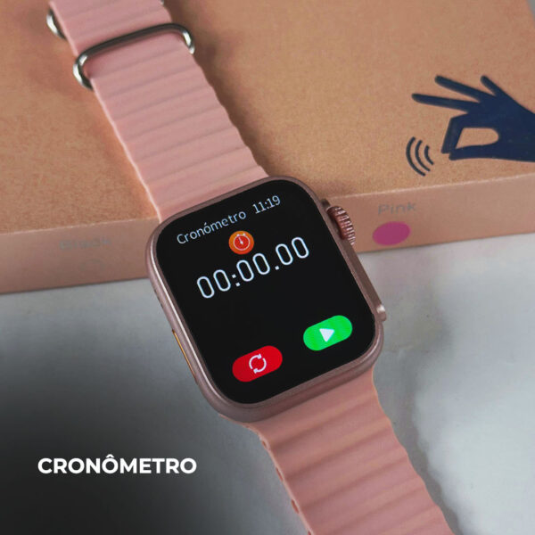 WS26 Ultra mini 44mm Com 4 pulseiras e Dual Touch
