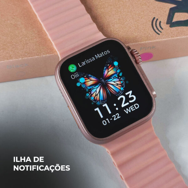 WS26 Ultra mini 44mm Com 4 pulseiras e Dual Touch