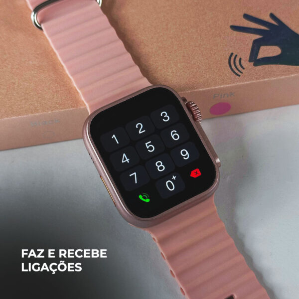 WS26 Ultra mini 44mm Com 4 pulseiras e Dual Touch