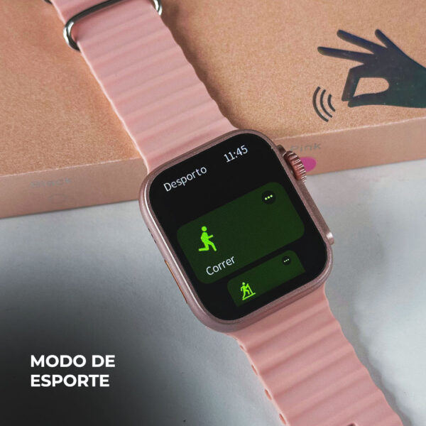 WS26 Ultra mini 44mm Com 4 pulseiras e Dual Touch