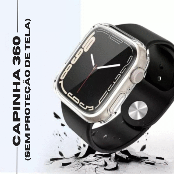 Capinha de Silicone Sem Película Para Smartwatch