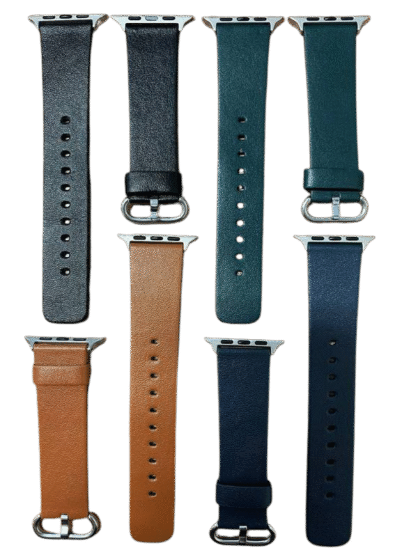 Pulseira Couro Liso 42mm/44mm/45mm/49mm
