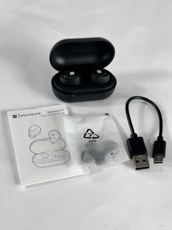Fone Bluetooth Zone Buds 01 Wearzone Origial 32h de Bateria