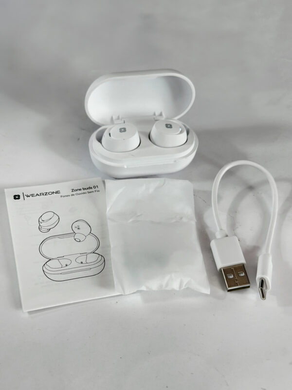 Fone Bluetooth Zone Buds 01 Wearzone Origial 32h de Bateria