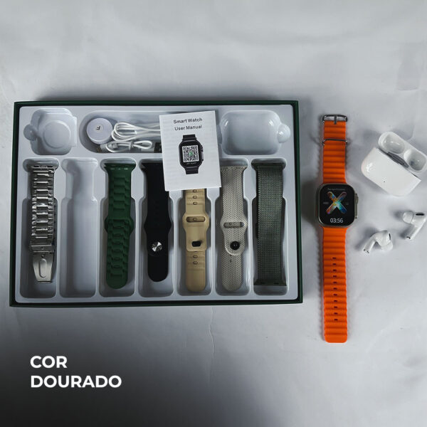 WS 80 Ultra 2 da Wisme +Fone bluetooth com Kit 7 pulseiras