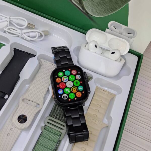 WS 80 Ultra 2 da Wisme +Fone bluetooth com Kit 7 pulseiras